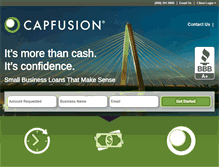 Tablet Screenshot of capfusion.com